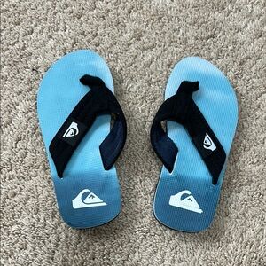 Little Boys Quiksilver Blue and Black Swim Sandals